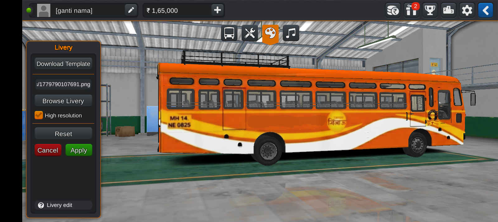 MSRTC RAJMATA JIJAU LIVERY FOR 15METRE TATA WARI BUS MOD BY SWAROOP Shinde BUSSID AND BUSSIN